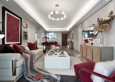 飛視設(shè)計(jì)-典雅輕奢生活，143m樾雋中央樣板間