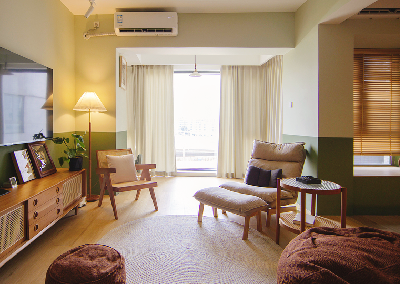 原木色的北歐復古之家