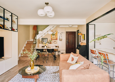 85㎡復式軟裝改造，北歐現代混搭風